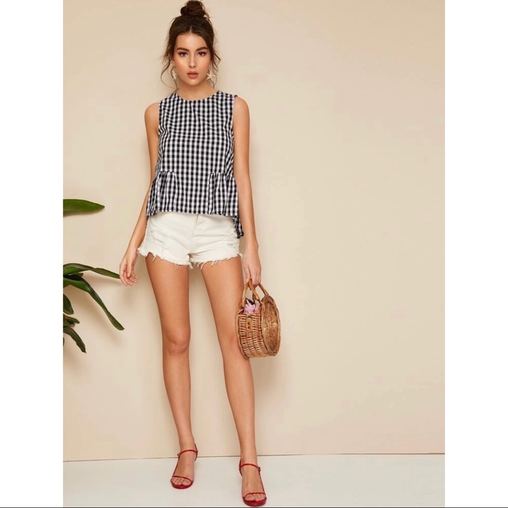 2/$20 Gingham Patterned Top